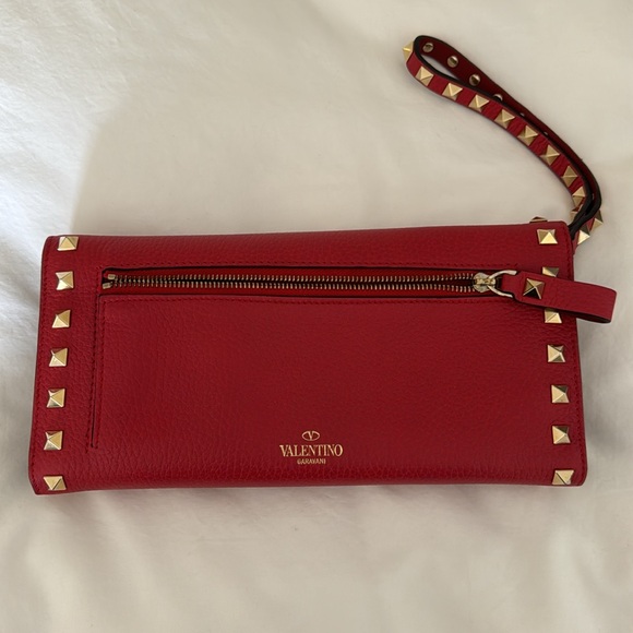 PRICE DROP! NEW Valentino wallet clutch with gold studs - Picture 4 of 7